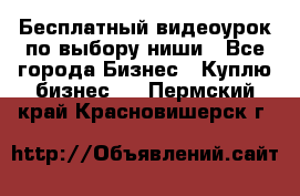 Бесплатный видеоурок по выбору ниши - Все города Бизнес » Куплю бизнес   . Пермский край,Красновишерск г.